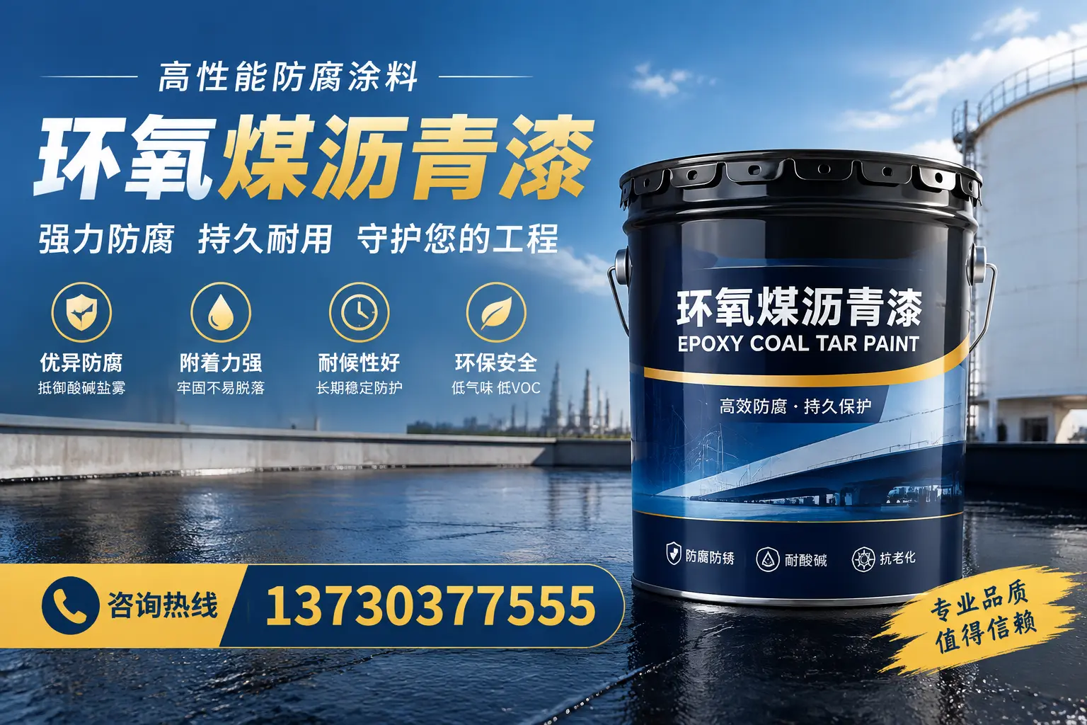 环氧煤沥青漆的耐久性分析,适合遂宁的使用场景